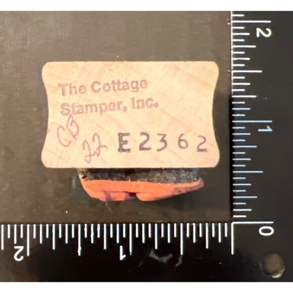 Wood Mounted Rubber Stamp With Bird Design By The Cottage Stamper E2362 - Picture 3 of 3